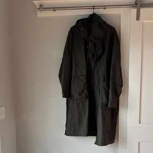 Men's Dark Green Hooded Coat